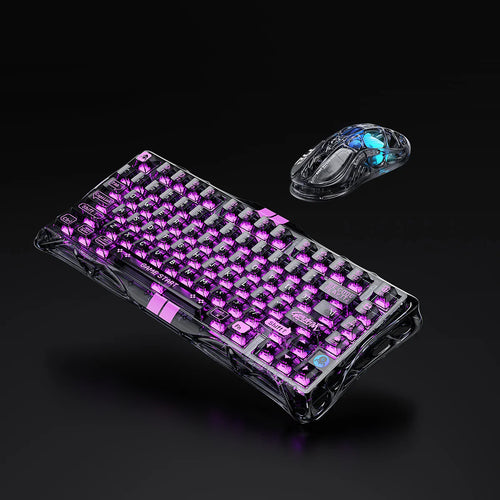 (Pre Order) GravaStar Crystal-Elite Hall Effect Gaming Set - Transparent Black